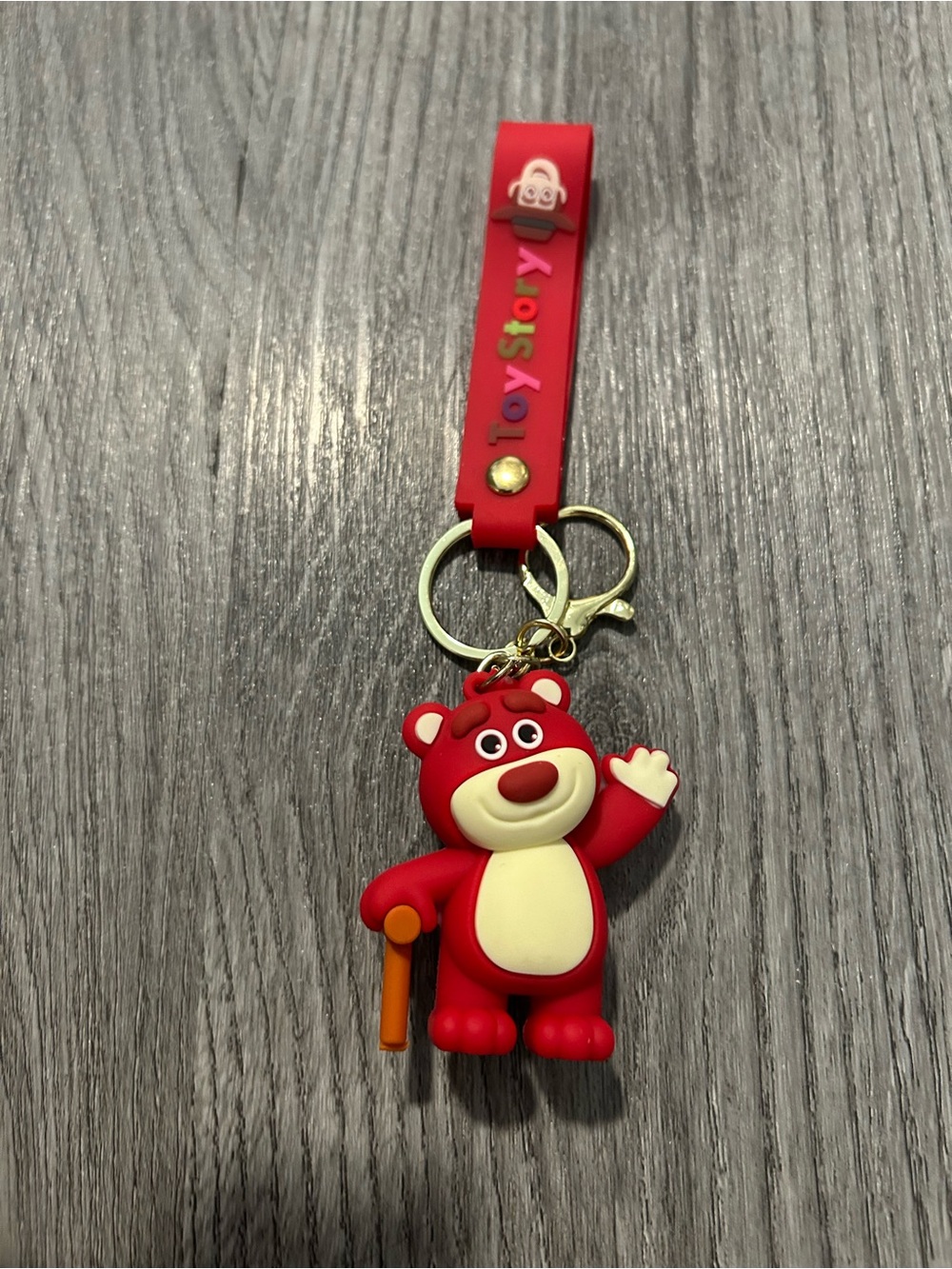 New Red Lotso Bear Keychain for Kids